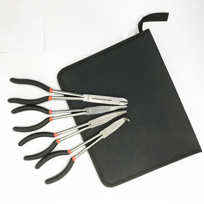 11&quot; Bent Nose Long Reach Pliers Set คลิปยาวพิเศษ 45 องศาโค้ง