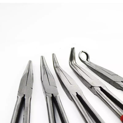 Long Reach Long Nose Pliers Needle Cutting Extra Beveled Teeth Clip