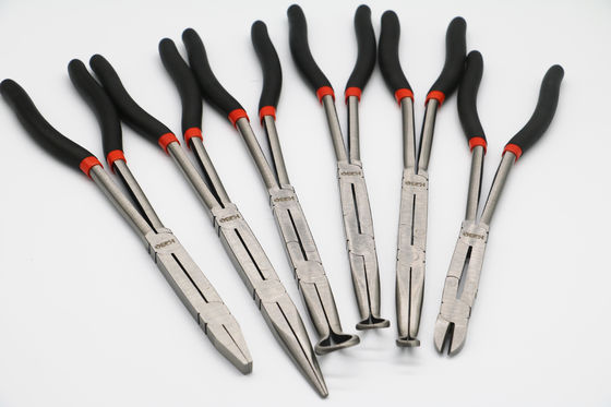 คีมปากแหลมงอยาว 13 นิ้ว Vde Double X Joint Straight Extra Long Pliers