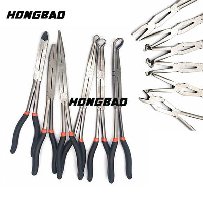 คีมปากแหลมงอยาว 13 นิ้ว Vde Double X Joint Straight Extra Long Pliers