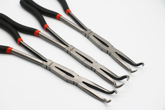 280mm 11&quot; 13&quot; Long Reach Pliers Double X Joint 8mm Hose Tube Clip Cable Holding