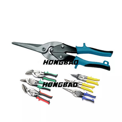9 &quot;10&quot; Aviation Tin Snips Set 250mm 3-Piece Aviation Shears Shear เครื่องตัดหัวสั้น
