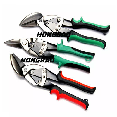 9 &quot;10&quot; Aviation Tin Snips Set 250mm 3-Piece Aviation Shears Shear เครื่องตัดหัวสั้น