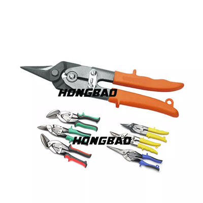 9 &quot;10&quot; Aviation Tin Snips Set 250mm 3-Piece Aviation Shears Shear เครื่องตัดหัวสั้น
