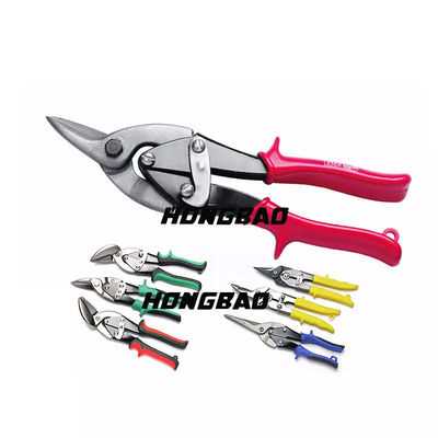 9 10&quot; Aviation Snips For Small Hands Plastic Tin ซ้าย ขวา ตรง