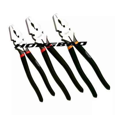 Drop Forged 10 12 &quot;คีมรั้วอเนกประสงค์หัวใหญ่มืออาชีพ Linesman Heavy Duty Combination Pliers