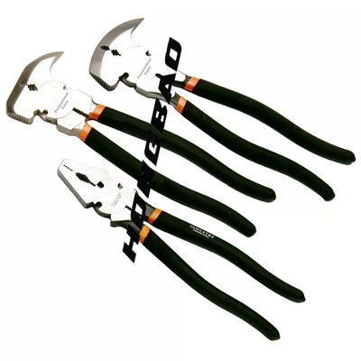 Drop Forged 10 12 &quot;คีมรั้วอเนกประสงค์หัวใหญ่มืออาชีพ Linesman Heavy Duty Combination Pliers