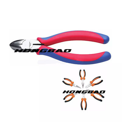 5.5 6 7.5 8 &quot;มีดตัดแนวทแยงหุ้มฉนวนเครื่องตัดด้านข้างแบบหล่นปลอมแปลง Ergonomics Soft Grip