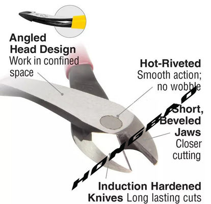 11&quot; 8.5&quot; คีมตัดทแยงมุม 4 นิ้ว คีมตัดด้านแรงงาน ขนาดใหญ่ งานหนัก