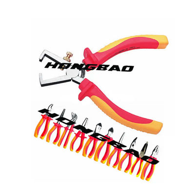 1000v VDE Insulated Tools AWG 22 18 14 คีมย้ำสายไฟ CRV 6&quot;
