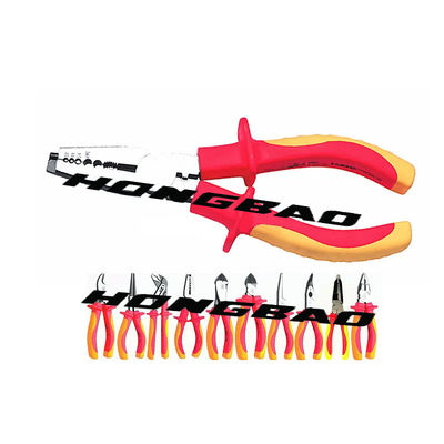 1000v VDE Insulated Tools AWG 22 18 14 คีมย้ำสายไฟ CRV 6&quot;