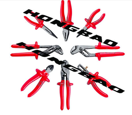 6 7 8 &quot;Combination Vde Plier Set 1000V Plastic Grip Handle คีมตัดไฟฟ้ากระแสสลับ