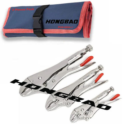 5 7 10 '' คีมล็อคปากโค้งพร้อมทริกเกอร์เครื่องตัดลวดรอบเปิดแคลมป์กด Vise Grip