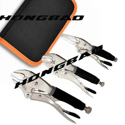 5 7 10 '' 12 นิ้ว Vise Grip คีมล็อคกรามขนาดใหญ่จมูกพลาสติกยาง TPR จับกดหนีบ