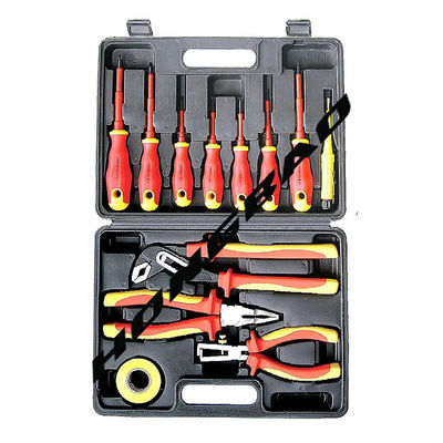 Hobo VDE Tool Set Insulated Voltage Tester Sticker Tape ไขควงไฟฟ้า แพ็ค 12 ชิ้น